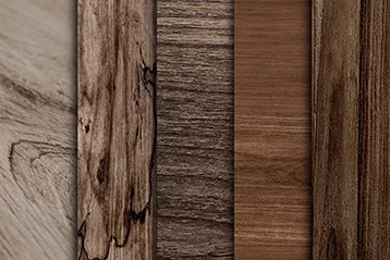 Une collection de textures de bois de différentes couleurs.